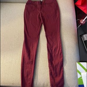 Burgundy pants